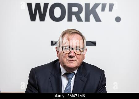 Mark Dixon, Gründer und CEO der International Workplace Group, englischer Milliardär-Geschäftsmann mit Sitz in Monaco, bekannt für Service-Office-Geschäfte Regus. Stockfoto