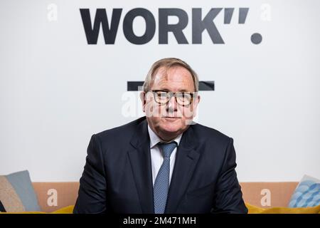 Mark Dixon, Gründer und CEO der International Workplace Group, englischer Milliardär-Geschäftsmann mit Sitz in Monaco, bekannt für Service-Office-Geschäfte Regus. Stockfoto