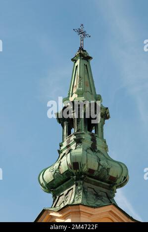 St. George Martyr Serbisch-orthodoxe Kirche (Szent-György-Tempel) in der Altstadt von Budapest, Ungarn, Stockfoto