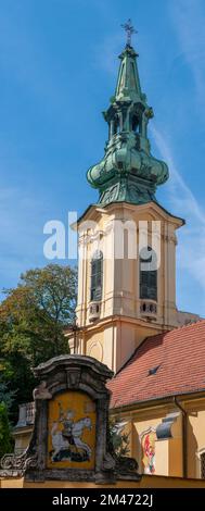 St. George Martyr Serbisch-orthodoxe Kirche (Szent-György-Tempel) in der Altstadt von Budapest, Ungarn, Stockfoto