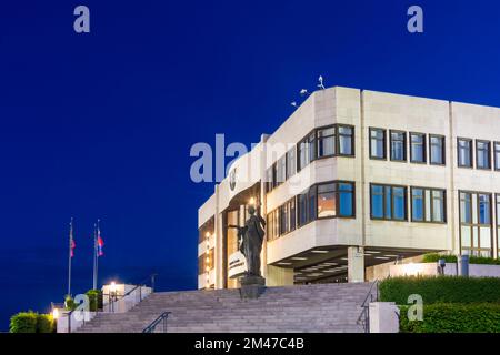 Bratislava (Pressburg): Errichtung des Nationalrates der Slowakischen Republik in , Slowakei Stockfoto