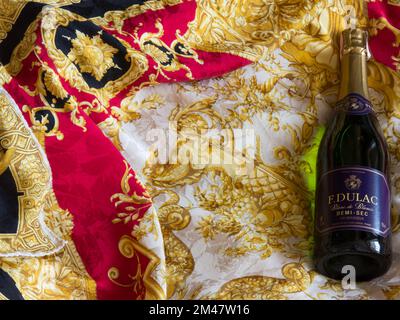 Französischer Champagner F. Dulac. Stockfoto