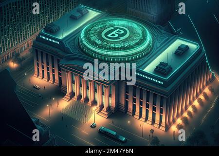 Digital Bank Issuing CBDC: Central Bank Digital Currency für Transaktionen, die von Zentralbanken von Regierungen der Vereinigten Staaten, Europa, unterstützt werden Stockfoto