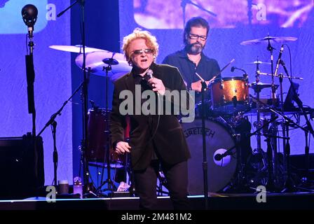 Padua, Italien. 15.. Dezember 2022. Mick Hucknall während der Simply Red - Blue Eye Soul Tour 2022, Musikkonzert in Padua, Italien, Dezember 15 2022 Kredit: Unabhängige Fotoagentur/Alamy Live News Stockfoto