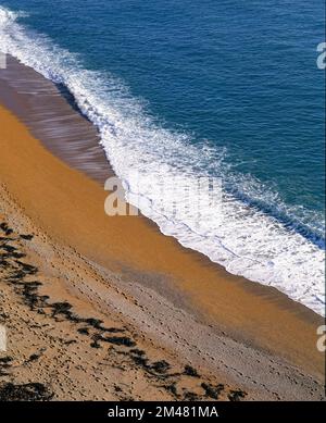 Dorset Klippen und Küste an der St. Oswalds Bay an der jurassic Coast Stockfoto