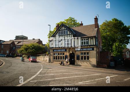 Alte Seidenmühle, öffentliches Haus, Derby, Großbritannien Stockfoto