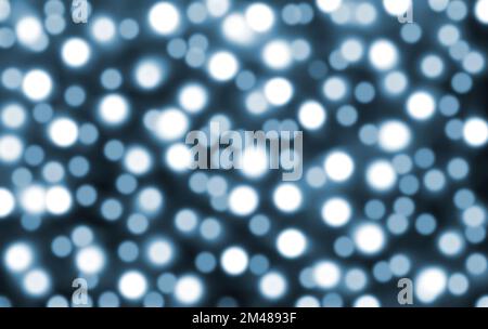 Blurry Christmas lights out des Fokus Hintergrund. Stockfoto