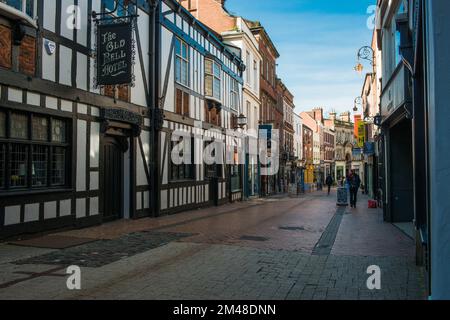 Das alte Bell Pub Public House am Sadler Gate in Derby UK Stockfoto