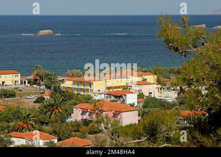 Anaxos Hotel, Lesbos, September/Oktober 2022. Stockfoto