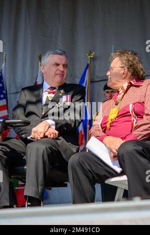 David Onley. Das Bild wurde während der Feierlichkeiten zum 200.. Jahrestag der Schlacht von York in Toronto, Kanada, im Jahr 2013 aufgenommen Stockfoto