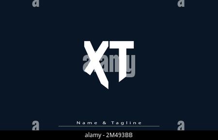 Alphabet Buchstaben Initialen Monogramm Logo WT , TW Stock Vektor