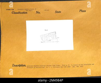 Leistungsverlust bei Neigungen. Originaltitel: Ausgabe Oktober 1948 des American Highways Magazine. Ab S. 32 "A Manual of the Principles and Practice of Road-Making" von W. M. Gillespie, New York 1853. Stockfoto