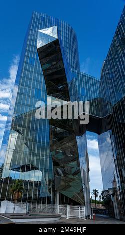 Gas Natural Fenosa Building, moderne Architektur in Barcelona, Katalonien, Spanien Stockfoto