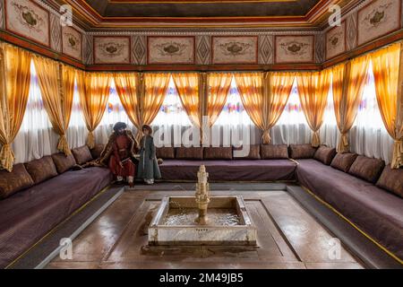 Wunderschönes Innere des Khan's Palace, Bakhchysarai, Krim, Russland Stockfoto