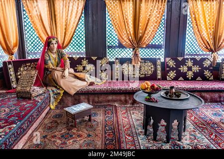 Wunderschönes Innere des Khan's Palace, Bakhchysarai, Krim, Russland Stockfoto