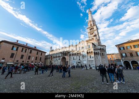 Kathedrale Santa Maria Assunta und Sankt Geminianus, UNESCO-Weltkulturerbe Modena, Italien Stockfoto