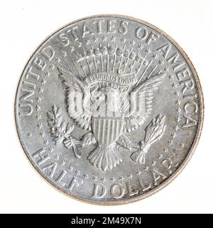 1964 Silver Kennedy Half Dollar Us-Münze Stockfoto