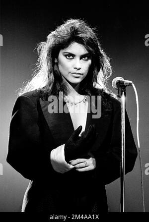 Vanity bekannt als Denise Matthews tritt mit der Gruppe Vanity 6 in der