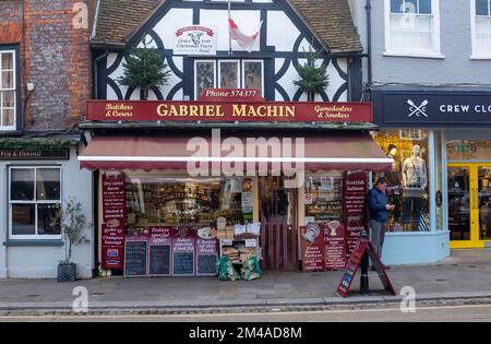 Gabriel Machin Metzger Shop Henley-on-Thames Berkshire , England , Vereinigtes Königreich Stockfoto