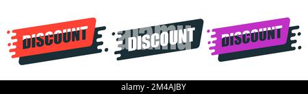 Etiketten Mit Verschiedenen Formen. Stock Vektor