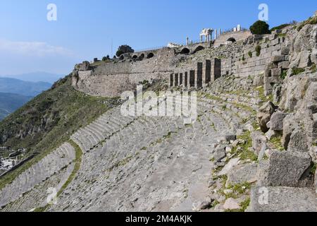Römisches Amphitheater (Amphitheater) in Pergamon (Pergamon), Türkei Stockfoto