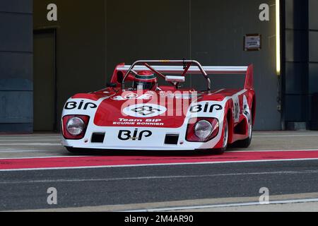 Diogo Ferrao, Martin Stretton, Lola T292, Yokohama-Trophäe für Masters Sports Car Legends, ein 50-minütiges Rennen mit Autos, die zwischen 1962 und 1974 Uhr antraten, Stockfoto