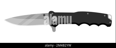 Jackmesser. Niedliches Jackmesser auf weißem Hintergrund isoliert. Vektorgrafik Stock Vektor