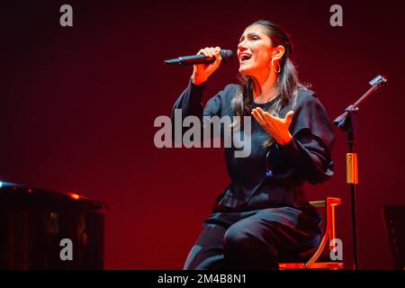 Teatro Arcimboldi, Mailand, Italien, 09. Dezember 2022, Elisa auf der Bühne während Elisa - italienisches Sängerkonzert Stockfoto