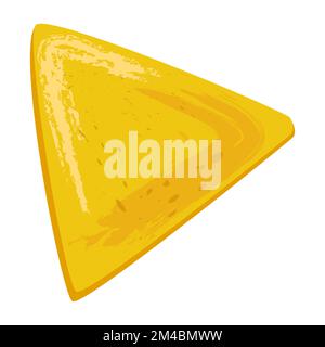 Tortilla-Chips oder Nachos Tortilla-Flachvektorsymbol für Apps und Websites. Stock Vektor