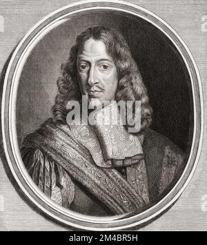 Cornelis de Witt, 1623-1672. Niederländischer Politiker. Er und sein Bruder Johan wurden am 20. August 1672 von Anhängern von William of Orange gelyncht. Nach einem Werk von Bernard Picart aus dem 18.. Jahrhundert. Stockfoto