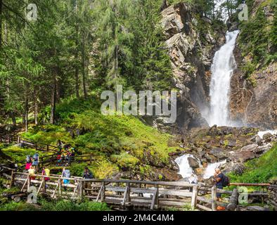 saent-Wasserfälle, Rabbi-Tal, italien Stockfoto