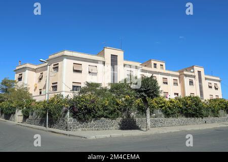 Apartmenthaus in Asmara Stockfoto