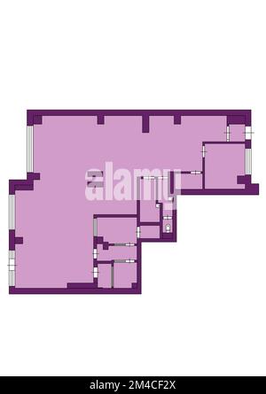 Set of floorplans blueprints. 2d floor plan. Floorplan. Apartment plan concept. Isometric floor plan. Reading floor plan. Stockfoto