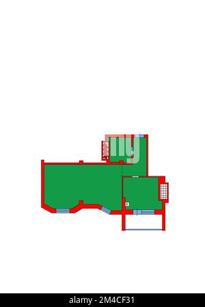 Set of floorplans blueprints. 2d floor plan. Floorplan. Apartment plan concept. Isometric floor plan. Reading floor plan. Stockfoto