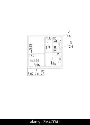 Bilder des Hotellogos. Schwarzes Linien-Symbol für Haus. Symbol Grundriss. Beliebtes Medienelement. Immobiliensymbol. Stockfoto