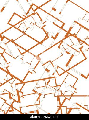 Bilder des Hotellogos. Schwarzes Linien-Symbol für Haus. Symbol Grundriss. Beliebtes Medienelement. Immobiliensymbol. Stockfoto