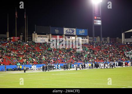 Toyota Stadion in der Halbzeit des Fußballspiels Frisco Bowl 2022 im Toyota Stadium am Samstag, den 17. Dezember 2022, in Frisco, Texas. (Eddie Kelly/ Stockfoto