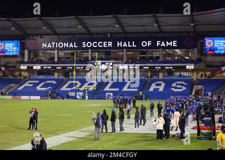 Toyota Stadion in der Halbzeit des Fußballspiels Frisco Bowl 2022 im Toyota Stadium am Samstag, den 17. Dezember 2022, in Frisco, Texas. (Eddie Kelly/ Stockfoto