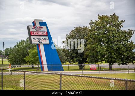 Ein internationaler Motorsportkomplex in Talladega, Alamaba Stockfoto