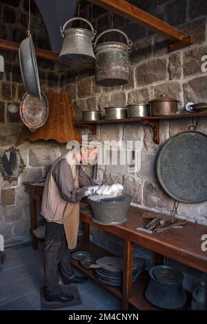 Anatolisches traditionelles Kunsthandwerk im Stadtteil Battalgazi der Provinz Malatya, Ostanatolien der Türkei Stockfoto