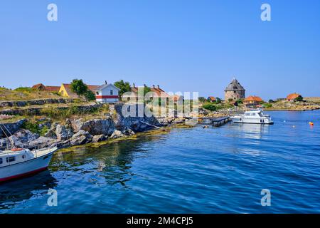 Auf den Ertholmen-Inseln, Frederiksö und Christiansö, Ertholmene, Dänemark. Stockfoto