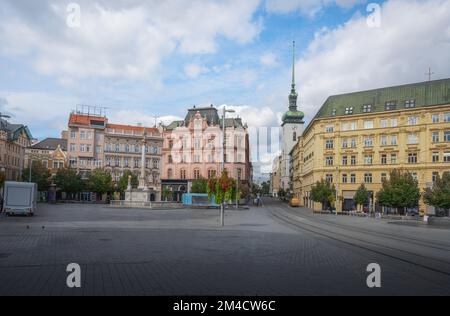 Freiheitsplatz - Brünn, Tschechische Republik Stockfoto