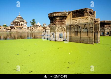 Kusum Sarowar, wichtige Krishna-Platz in der Nähe von Mathura Stockfoto