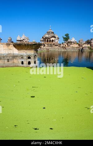 Kusum Sarowar, wichtige Krishna-Platz in der Nähe von Mathura Stockfoto