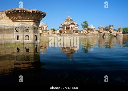 Kusum Sarowar, wichtige Krishna-Platz in der Nähe von Mathura Stockfoto