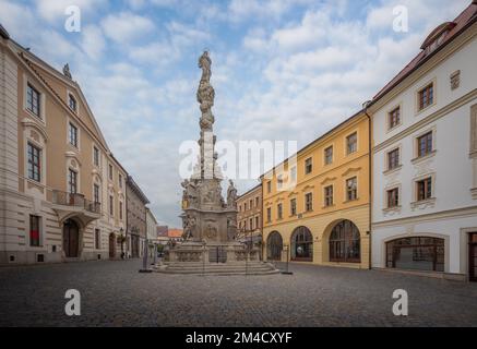 Pestsäule - Kutna Hora, Tschechische Republik Stockfoto