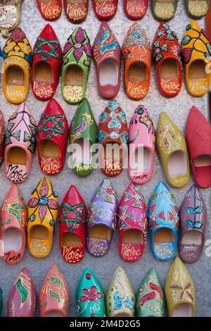 Pantoffeln, Marrakesch, Marokko Stockfoto