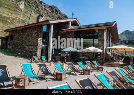 Ordino Arcalis Restaurant, Andorra Stockfoto