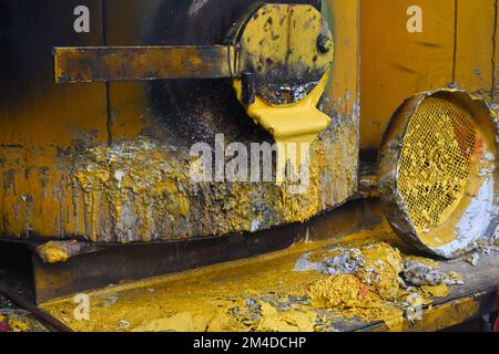 Heißes Gelb mit Schwarz Stockfoto