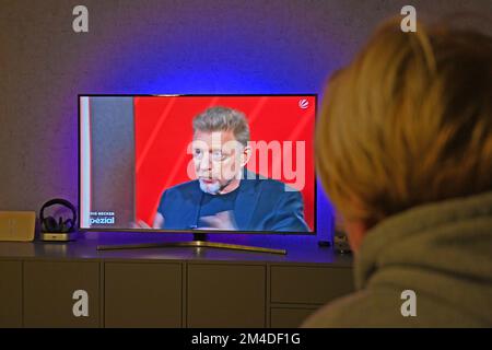 Boris Becker gibt erstes Interview nach seiner Entlassung Boris Becker ist seit Dezember 15. aus dem Gefängnis entlassen. Am fünften Tag seiner Freiheit gibt der 55-Jährige ein Interview? Und spart nicht an Details. Sa 1 am 20.. Dezember 2022. ? Stockfoto